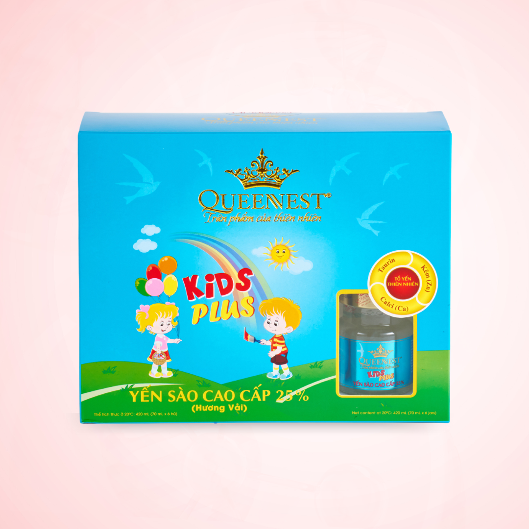 Yến Sào Cao Cấp Queennest 25% Kids Plus - Hương Vải