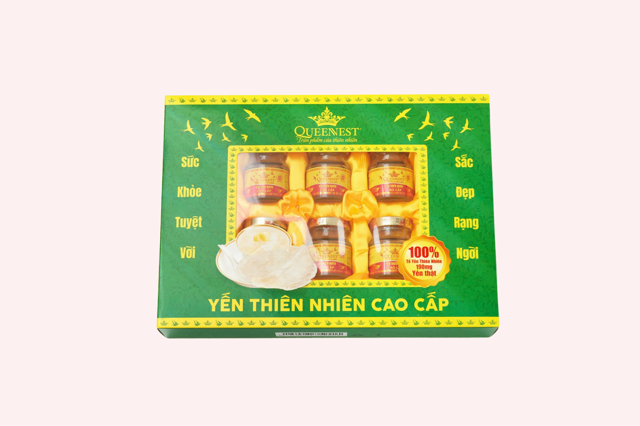 Nước Yến Sào Thiên Nhiên Queennest Hộp Xanh