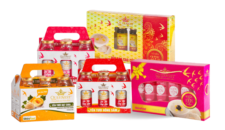 Bộ sưu tập quà tặng yến sào QueenNest